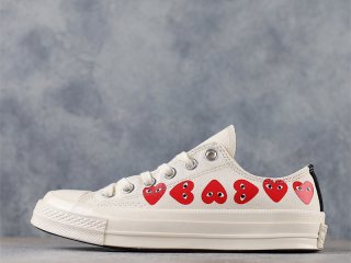 Converse Chuck Taylor All-Star 70 Ox Comme des Garcons Play Multi-Heart White 162975C