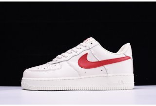 Nike Air Force 1 07 White Sport Red New Shoes 315122-126