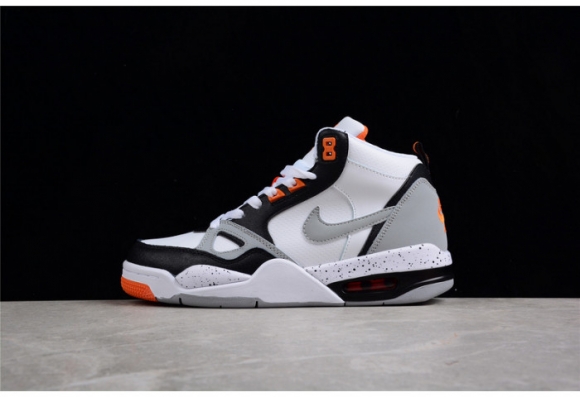 Nike Air Flight 13 Mid White Wolf Grey Total Orange Black 579961-105