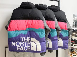 THE NORTH FACE XINVINCIBLE joint model 1996 series Retro Nuptse embroidered Logo warm color matching