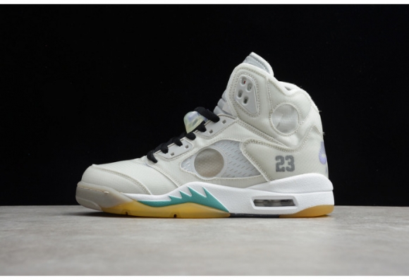 Off-White Air Jordan 5 white green purple CT8480-105