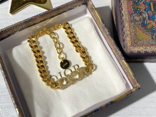 Dior bracelet gold rhinestones