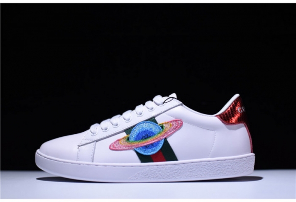 Gucci Ace Embroidered Low-Top Sneaker with ufo womens