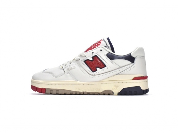 Get Aimé Leon Dore x New Balance 550 White Red Navy BB550A3