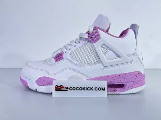 Air jordan 4 Retro sneakers white and purple CT8527-116