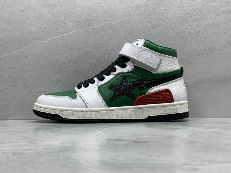  GT A Bathing Ape Bape SK8 Sta White Green 